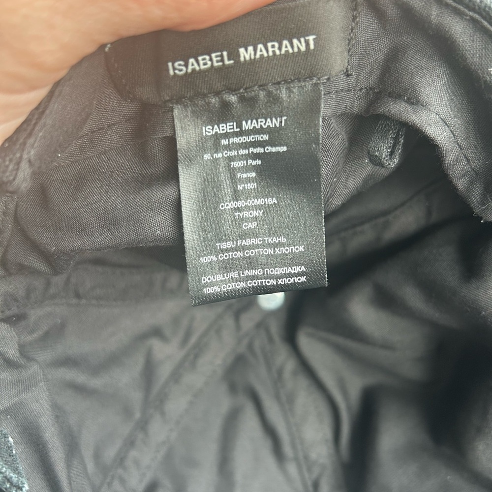 Isabel Marant Tyron Baseball Cap - Picture 2 of 3